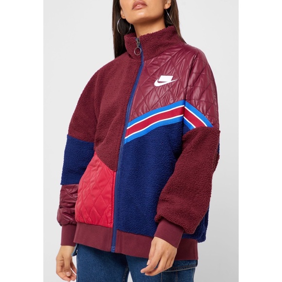 nike burgundy jacket